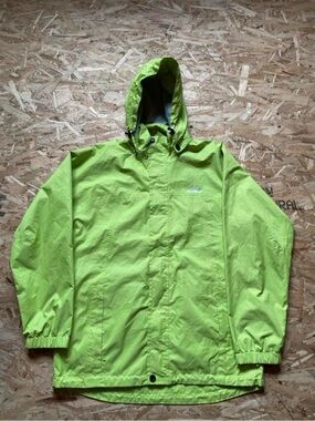 Men's Mckinley Lime Green Waterproof Hooded Raincoat